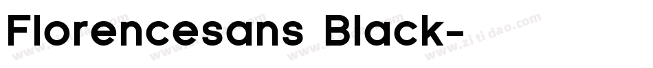 Florencesans Black字体转换